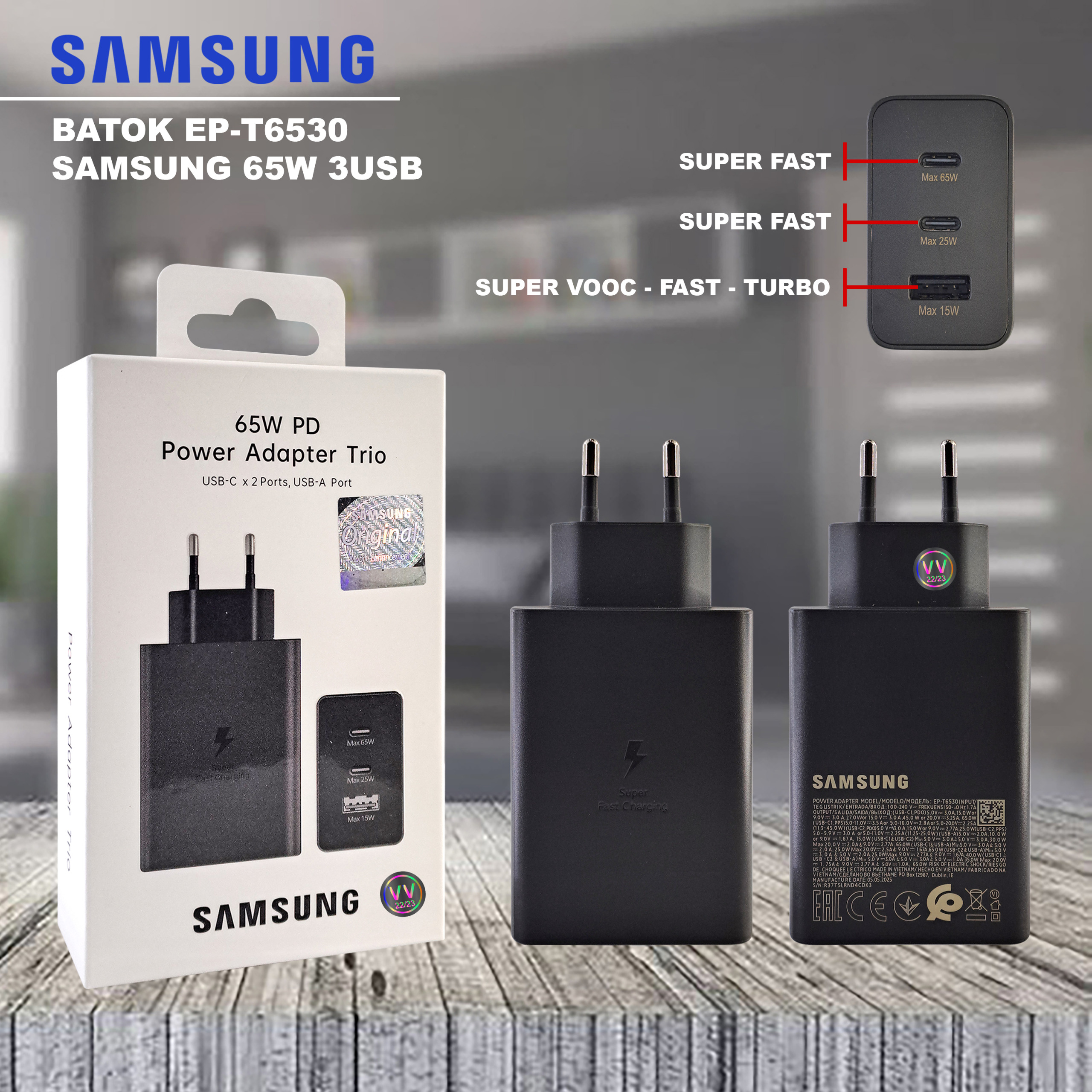 PP IMPORT BATOK VV EP-T6530 TRIO BLACK