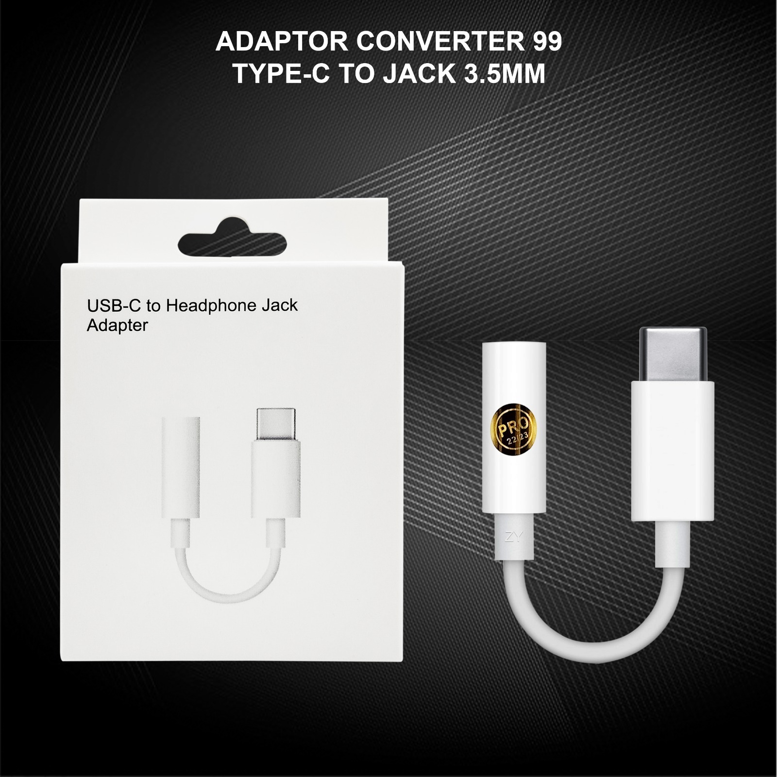 PP IMPORT ADAPTOR CONVERTER 99 TYPE-C TO JACK 3.5MM