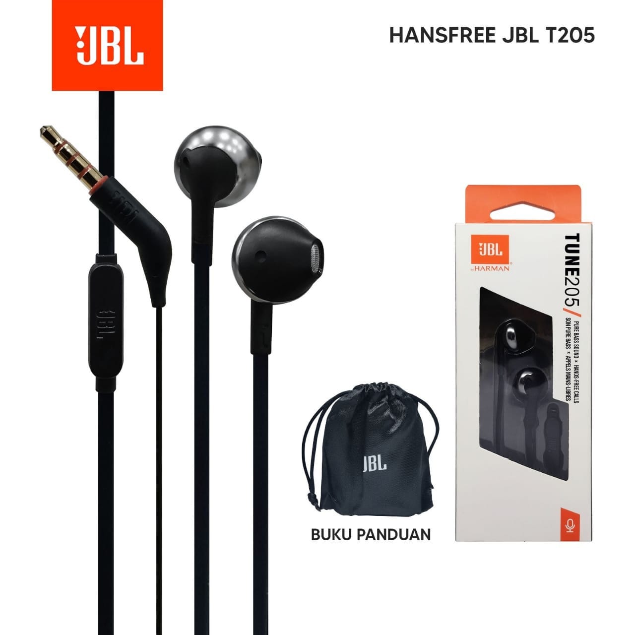PP IMPORT H/F VV JBL T205 BLACK