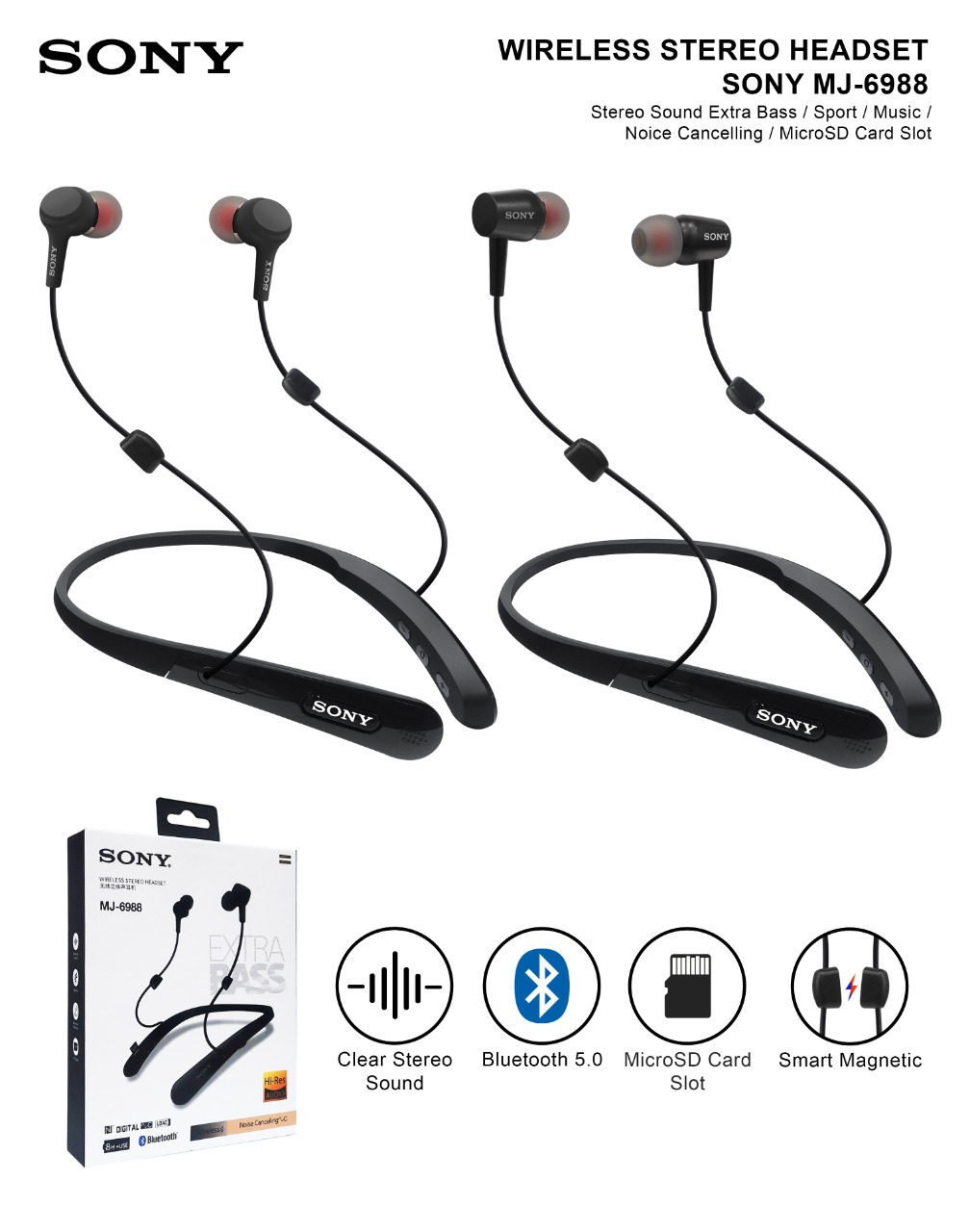 PP IMPORT H/F BLUETOOTH SPORT SONY