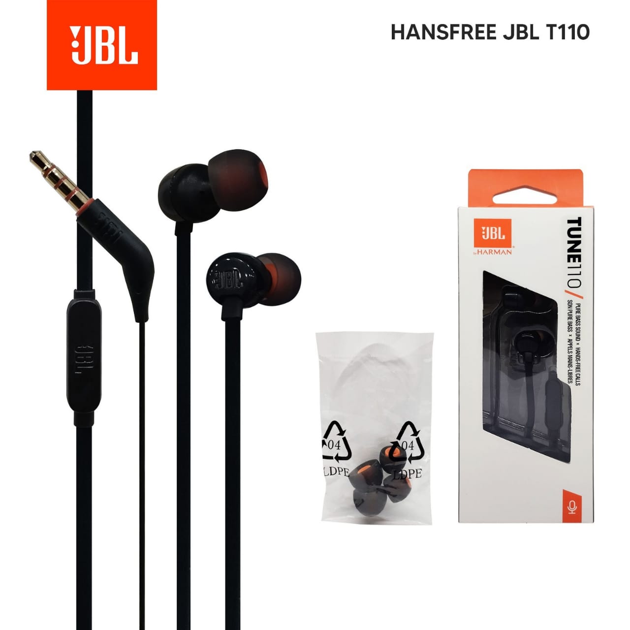 PP IMPORT H/F VV JBL T110 BLACK