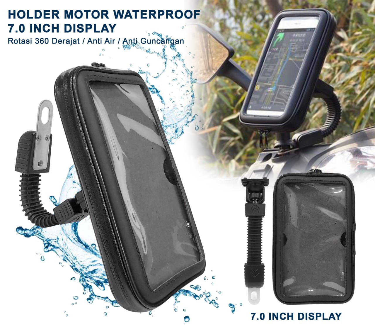 NP HOLDER WATERPROOF MOTOR 7 INCH