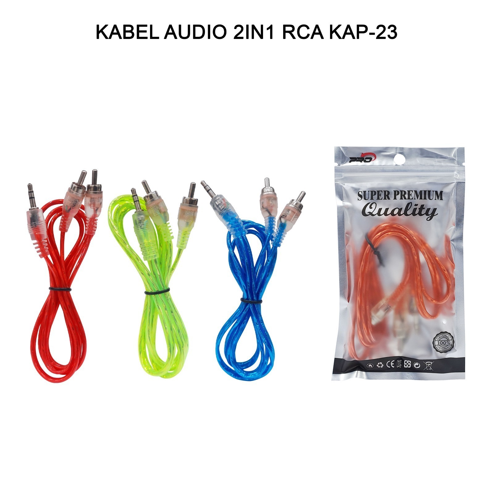 PP PLASTIK IMPORT KABEL AUDIO PRO KAP-23 2IN1 TRANSFARAN