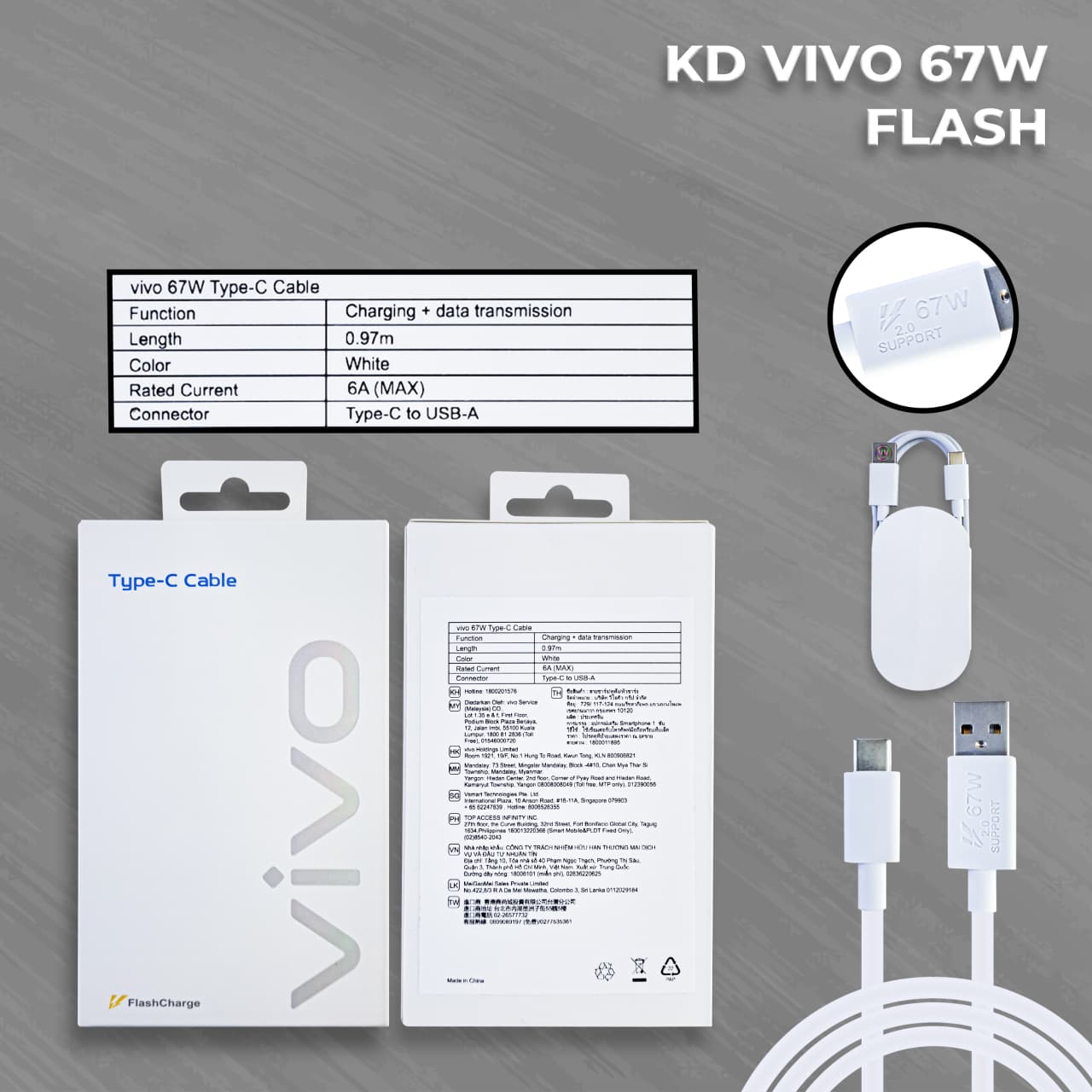 PP IMPORT KD VV VIVO ORI COPOTAN 67W TYPE-C