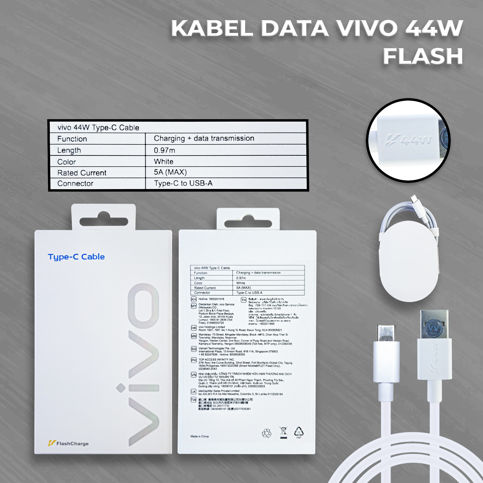 PP IMPORT KD VV VIVO ORI COPOTAN 44W TYPE-C