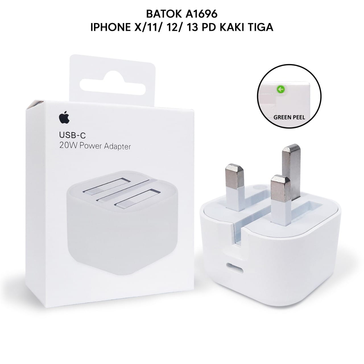 PP IMPORT BATOK VB A1696 IPHONE X/11/12/13 PD KAKI TIGA FC